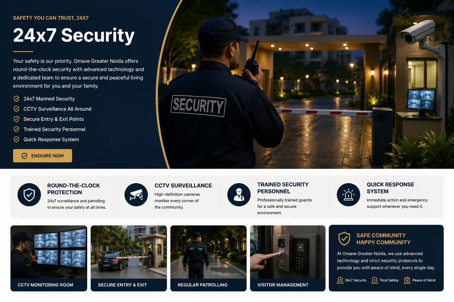24x7 Security at Omaxe Greater Noida